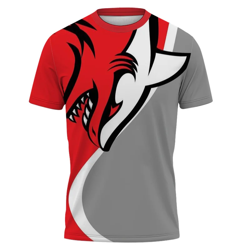 

New Fashion Personality Creativity 3D Printing T-shirt Top Unisex Couple Sports Casual Large Top Short Sleeve