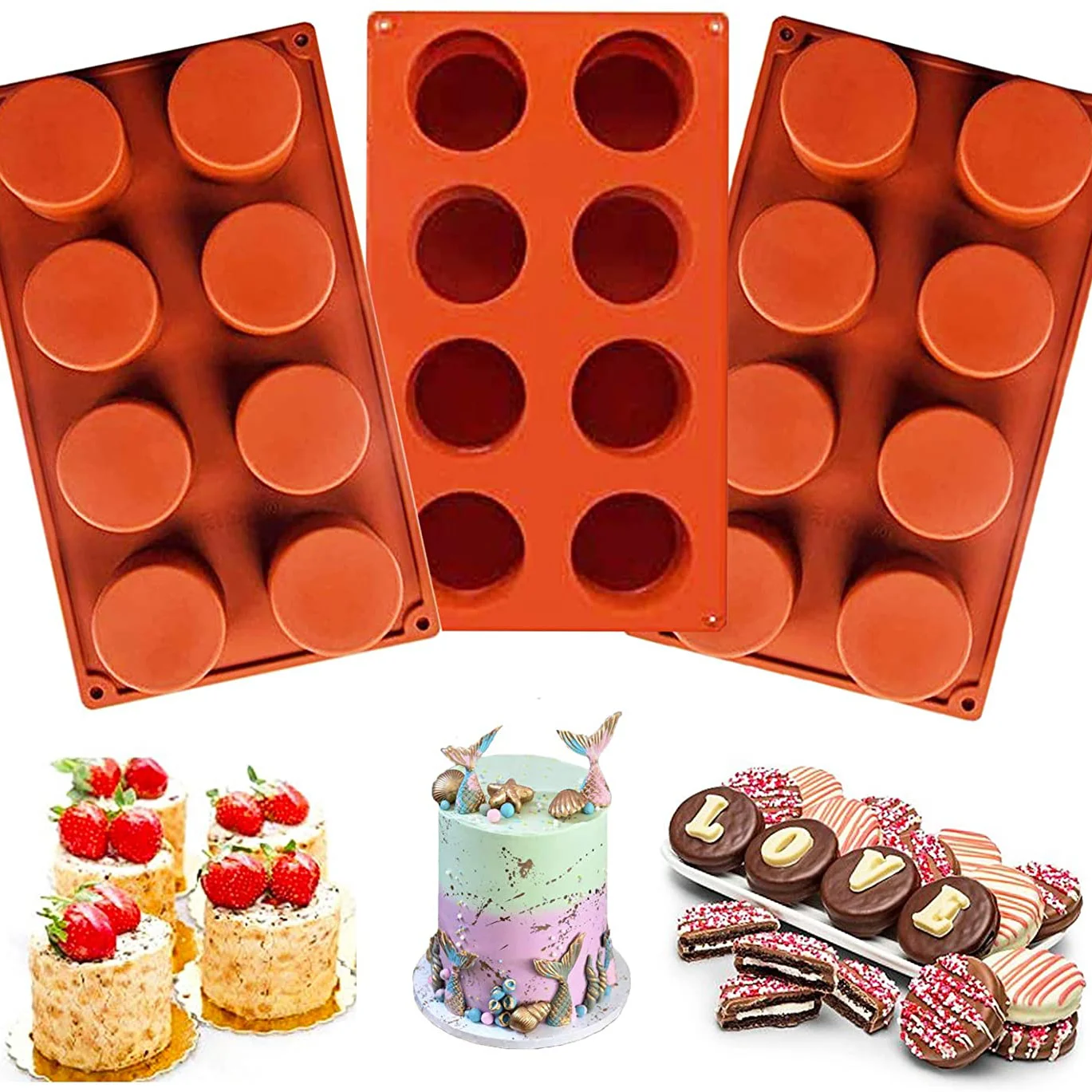 

Silicone mold cake Silicone baking pan for pastry Silicone bakeware for chocolate Silicone mould Soap mold Cake tools