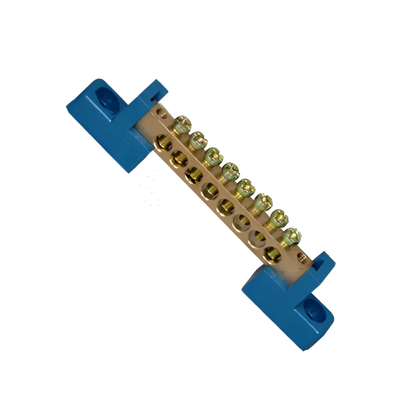 

8 Terminal Brass Screw Terminal Connector Block Terminal Grounding Strip Strong and Durable