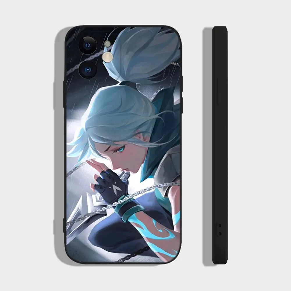 Game J-Jett Valorant Phone Case For iPhone 16 15 14 13 12 11 Plus Pro Max XR XS X 7 8 SE Mini Silicone Soft
