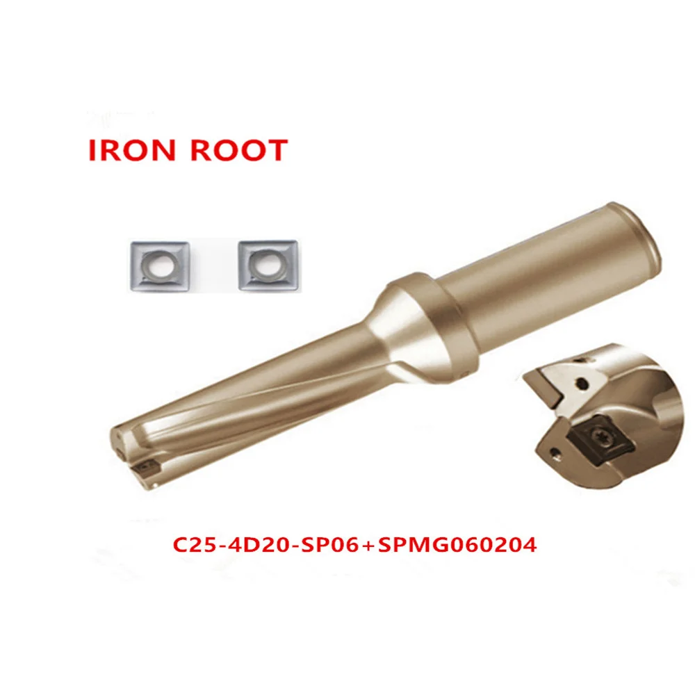 New1P C25-4D20 SP06 U Drill + 2P SPMG060204-DG 6115 карбидная вставка CNC токарный инструмент фрезерные