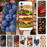 food dessert chocolate cheese hamburger for oneplus nord n100 n10 5g 9 8 pro 7 7pro case phone cover for oneplus 7 pro 17t 6t 5