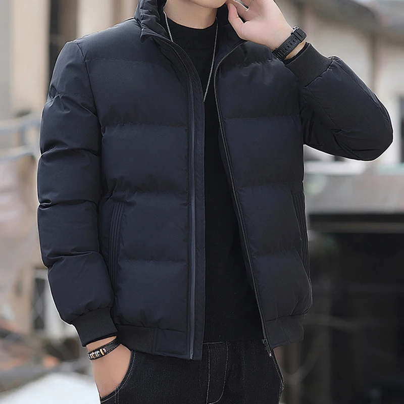 Mens Winter Jackets Fashion Coats Cotton Outerwear Clothing 2023 Parkas Jacket Men's Windbreaker Thick Warm Male Parkas M-5XL