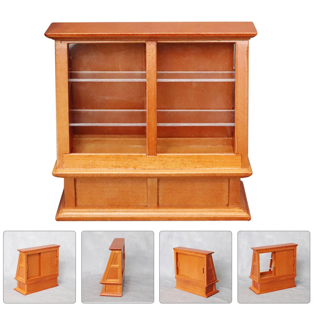 

Деревянный Мини-шкаф для хранения, миниатюрное украшение