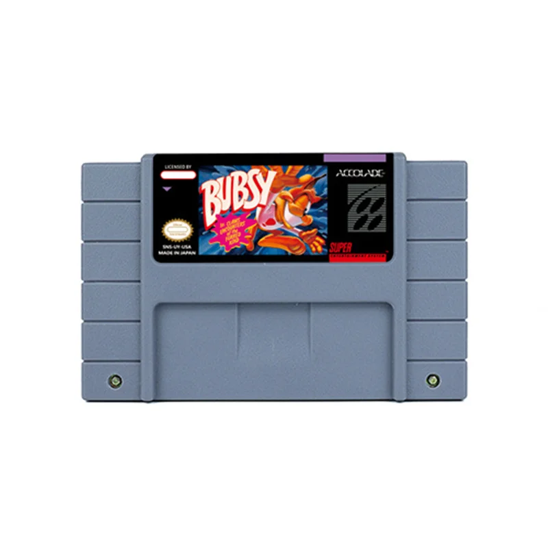 

Экшн-игра для SNES 16 бит Bubsy на когтях