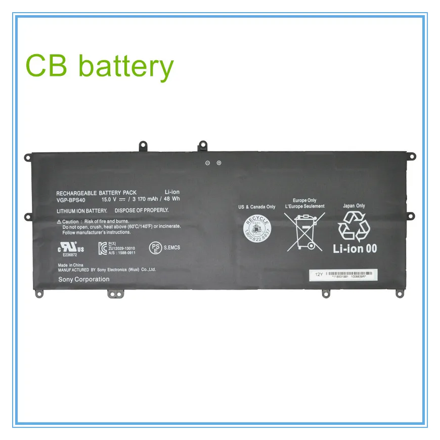 15 в 48 Втч оригинальный для планшетов фотокомпьютеров 15A SVF15N18PXB SVF15N28PXB Аккумулятор для ноутбуков Бесплатная доставка