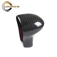 car real carbon fiber gear lever head cover sticker for audi a4 a5 a6 a7 q5 q7 s6 s7 interior decoration styling accessories