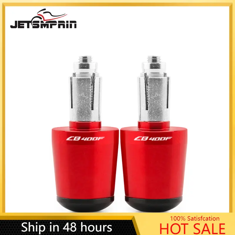 

For Honda CB400F CNC Motorcycle Handlebars Grips Ends Plug Bar Ends Non-slip Handlebars Caps Aluminum Accessories 2021 2020 2019