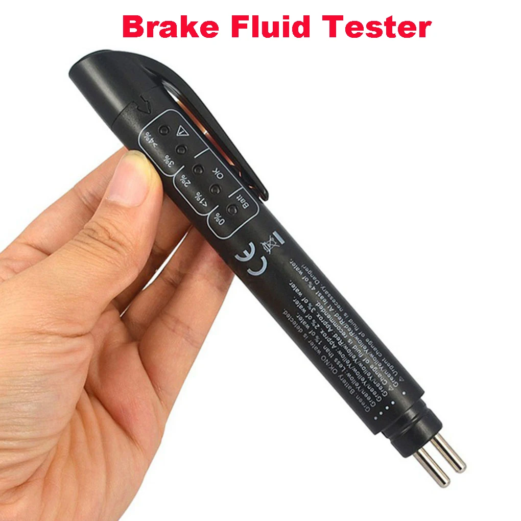 

Brake Fluid Tester Pen LED Indicator Display for DOT3 DOT4 Accurate Oil Quality Diagnostic Tools Universal Auto Liquid Testing
