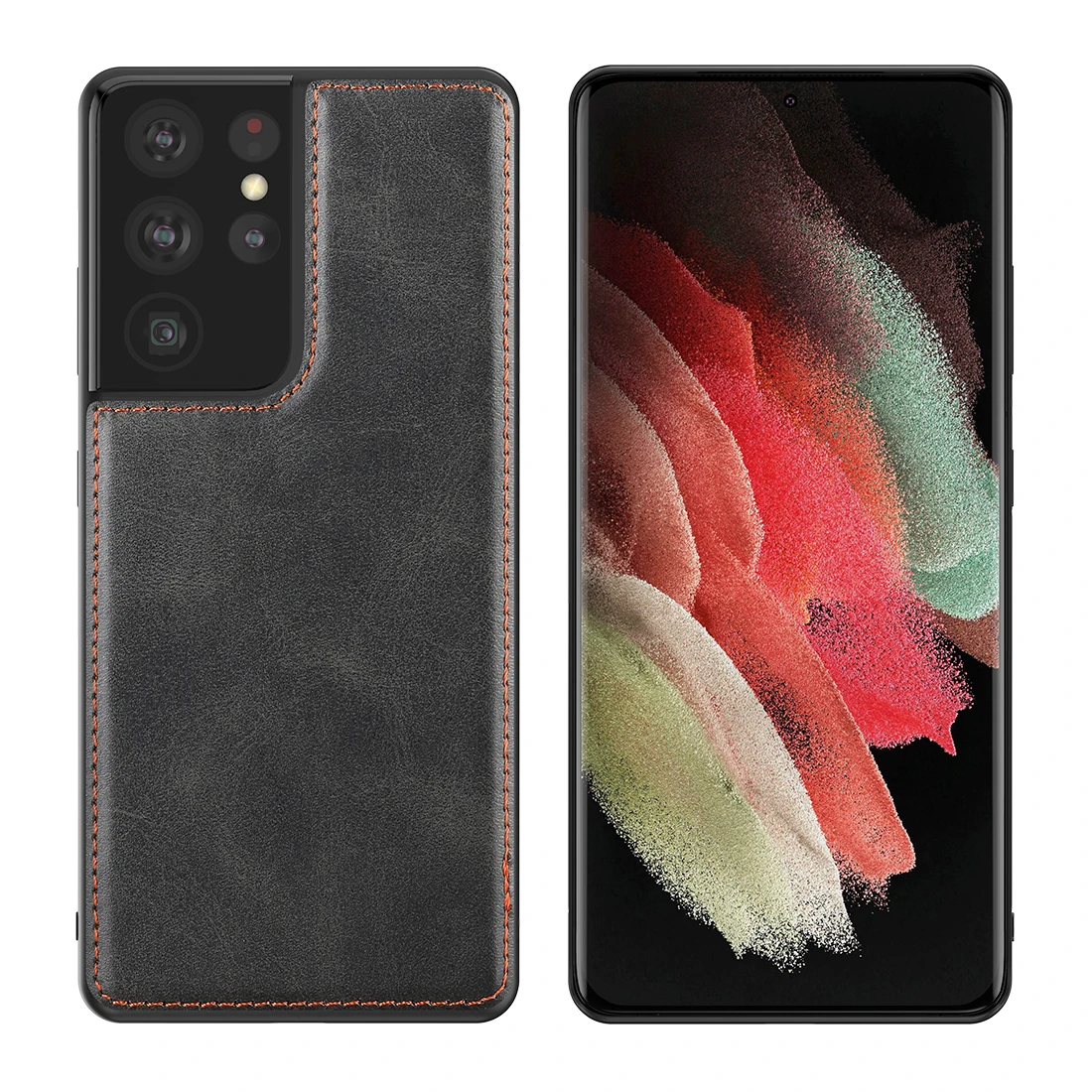 

Чехол для Samsung Galaxy S21 Ultra S21 Plus S21, роскошный винтажный кожаный чехол из ТПУ и поликарбоната, защитный чехол с полным покрытием