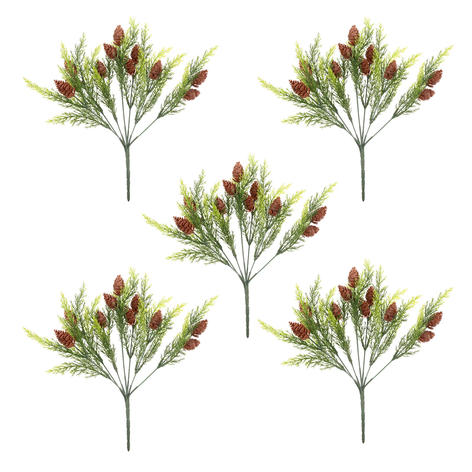 

Pine Branches Christmas Greenery Fakepicks Simulatedstems Branch Artificial Wreathneedle Decorcones Decorative Berryleaves Home