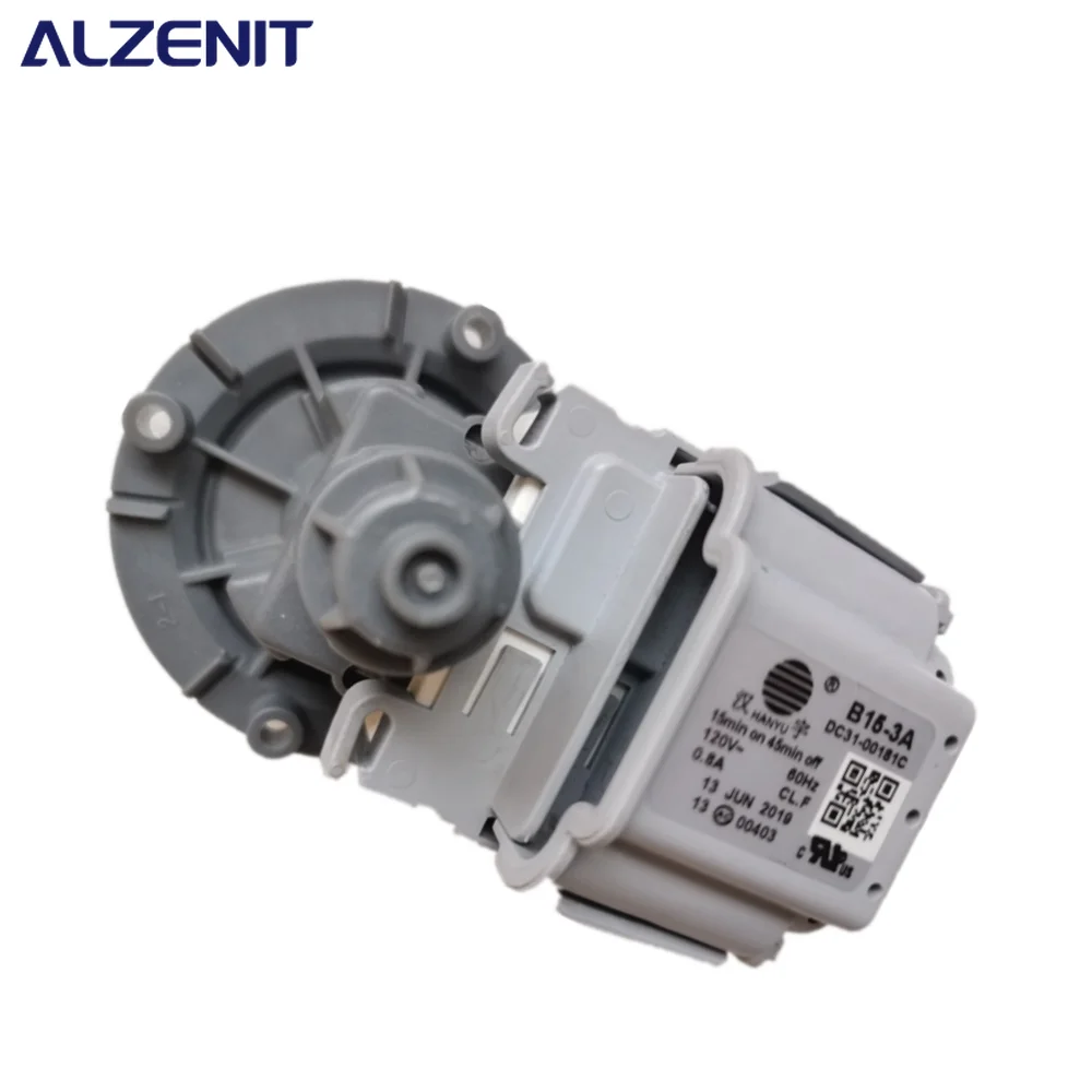 Фото Новый мотор сливного насоса для стиральных машин Samsung B15-3A 120V 60Hz DC31-00181C, запчасти для слива воды из стиральной машины №1