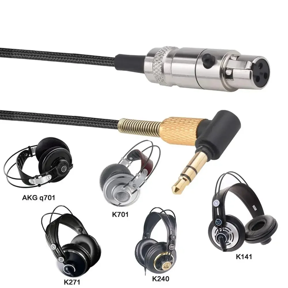 Сменный нейлоновый плетеный кабель OFC музыкальный шнур для наушников AKG K141 K171 K175