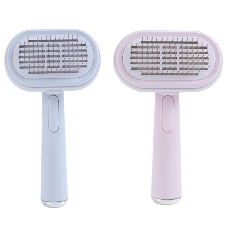 

New 5-In-1 Cat Comb Multi-Function Open Knot One-Button De-Floating Needle Comb Washable Massage Dog Hair Comb Set