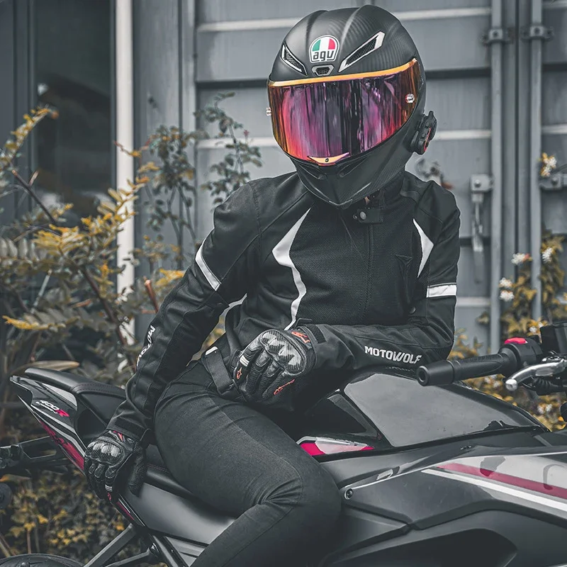 Женский мотоциклетный костюм для верховой езды дышащий сетчатый съемный