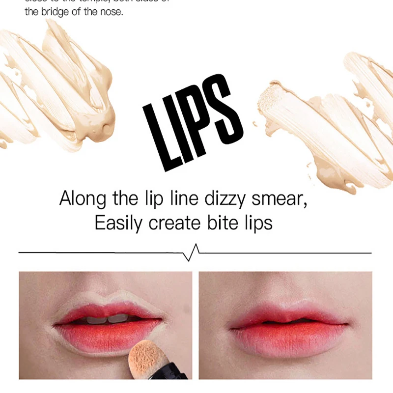 Skin-friendly Liquid Concealer Cream High Cover Dark Circles Acne Spots Concealer Stick Natural Face Skin Tone Makeup Foundation images - 6