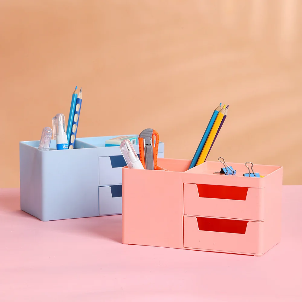 

Fashionable Storage Organizer for Cosmetics Multifunctional Creative Pen Holder Desktop Ornaments Lovely Student Storage Box
