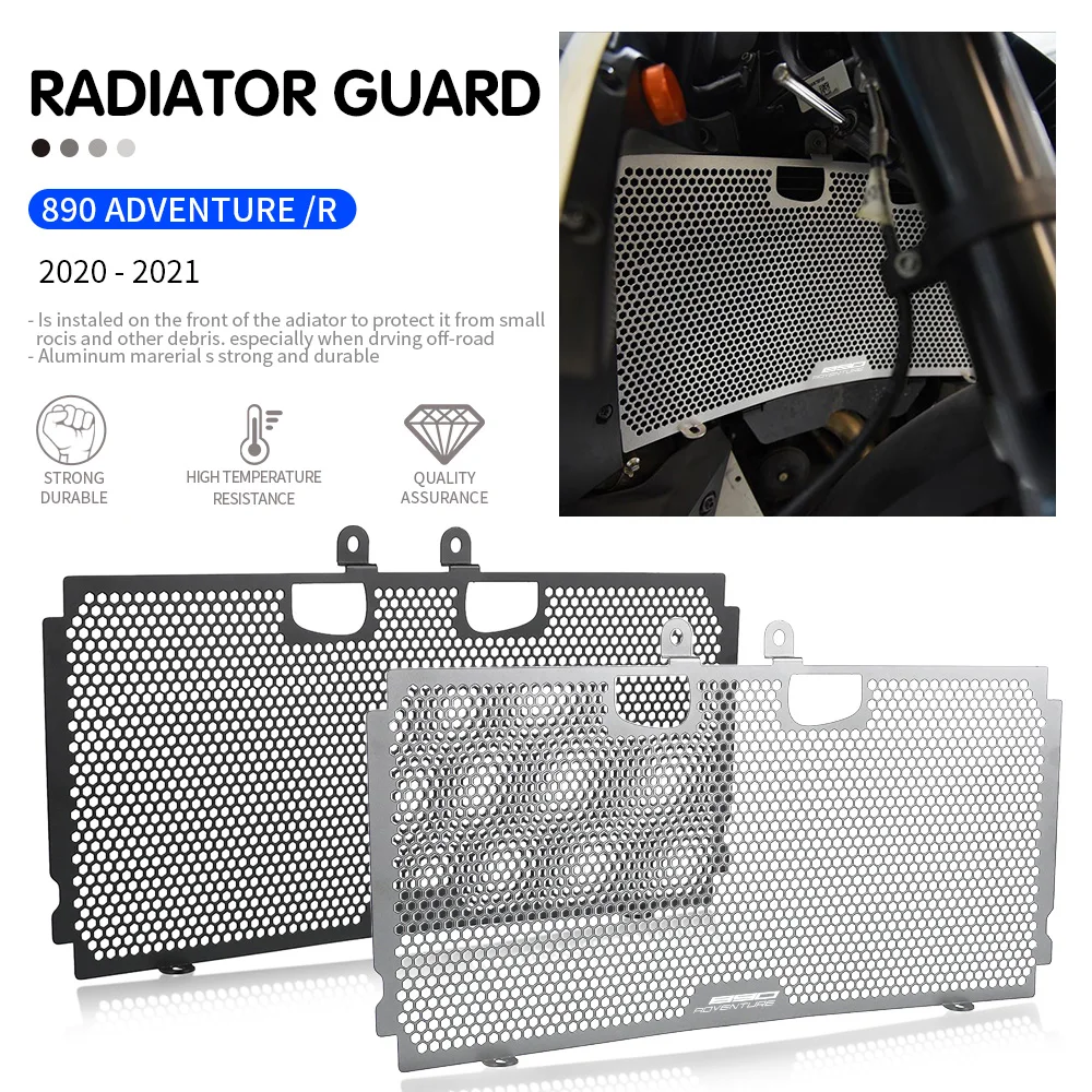 

Защитная решетка радиатора мотоцикла, защита резервуара для воды 790 ADVENTURE S/R 2019 2020 2021 890 ADVENTURE R, масляный охладитель, защитная крышка