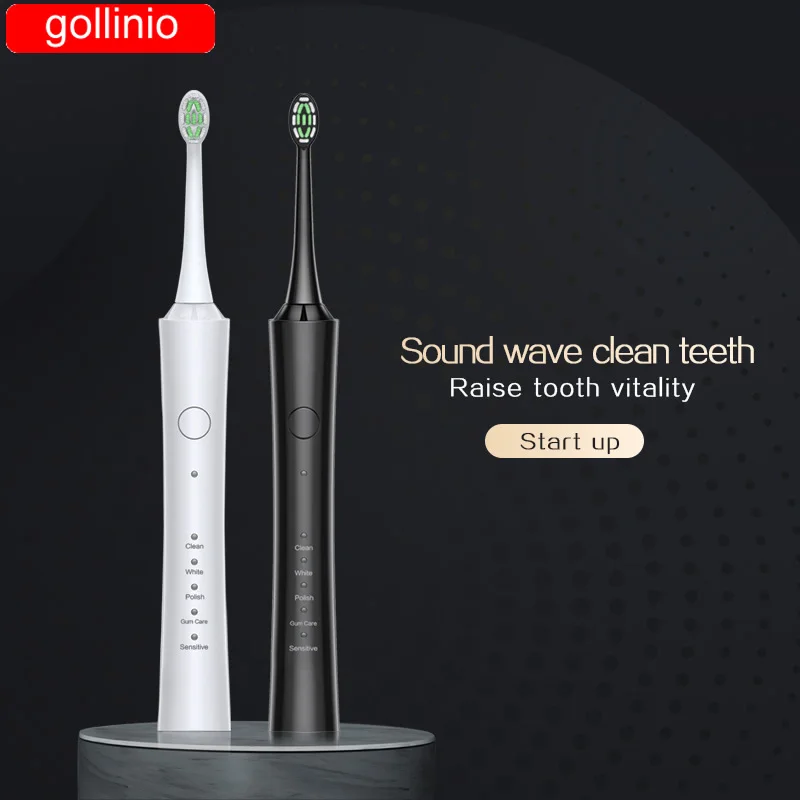 

Электрическая зубная щетка, быстрая зарядка через usb, GL85, магнитная левитационная звуковая зубная щетка для взрослых, Сменная головка, водон...