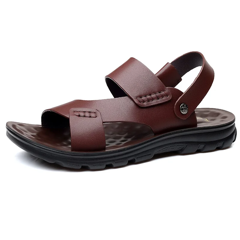 Сандалии мужские с открытым носком мягкая подошва Нескользящие прохладные для