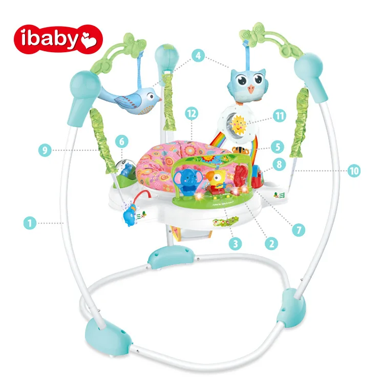 Multifunctional Music Jumping Chair Children's Fitness Chair Seat Swing Chair Game Table Fitness Frame