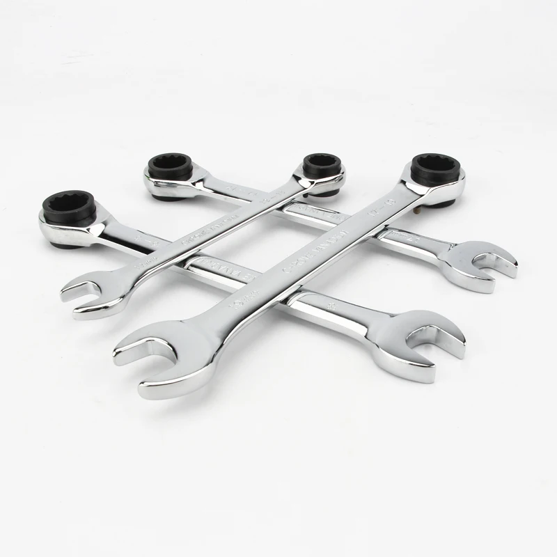 1 шт. двухсторонний Трещоточный ключ с трещоткой двунаправленное автоматическое