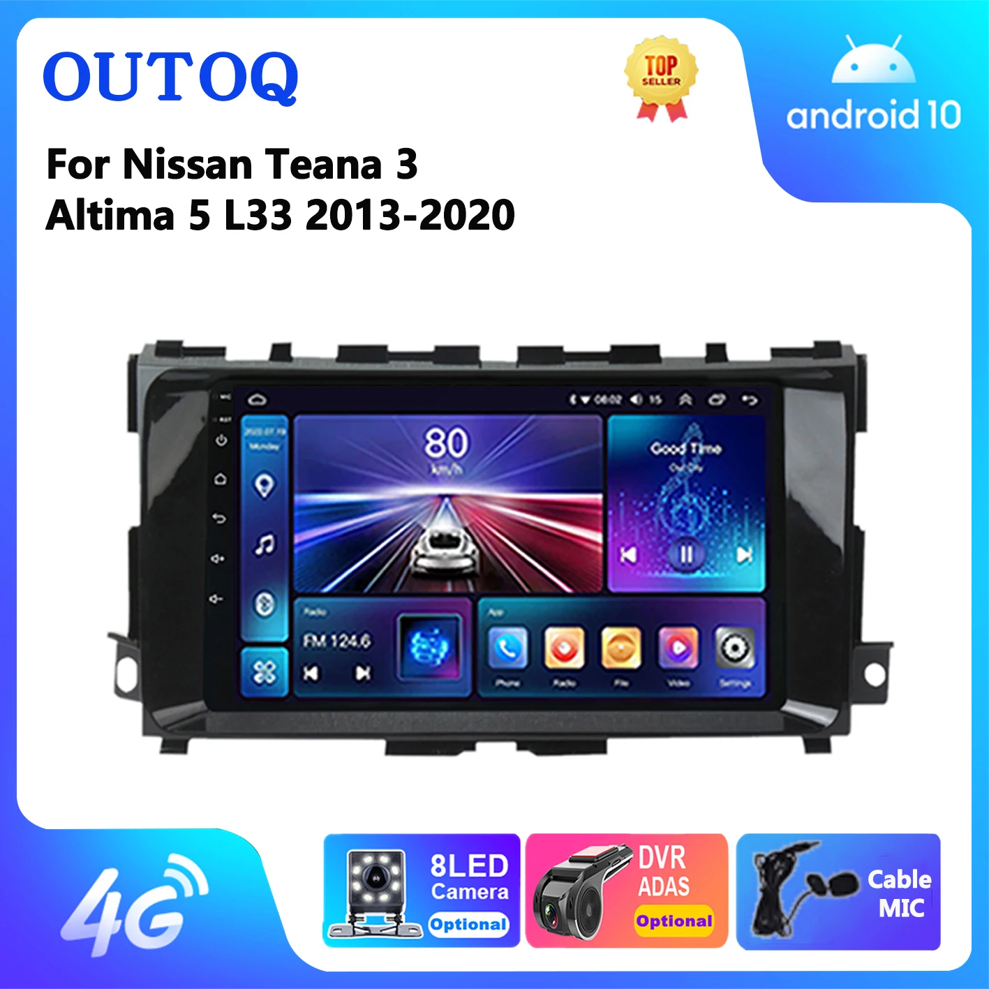 Авто радио для Nissan Teana 3 Altima 5 L33 2013-2020 автомобильный мультимедийный Android 13 GPS 2din 4G