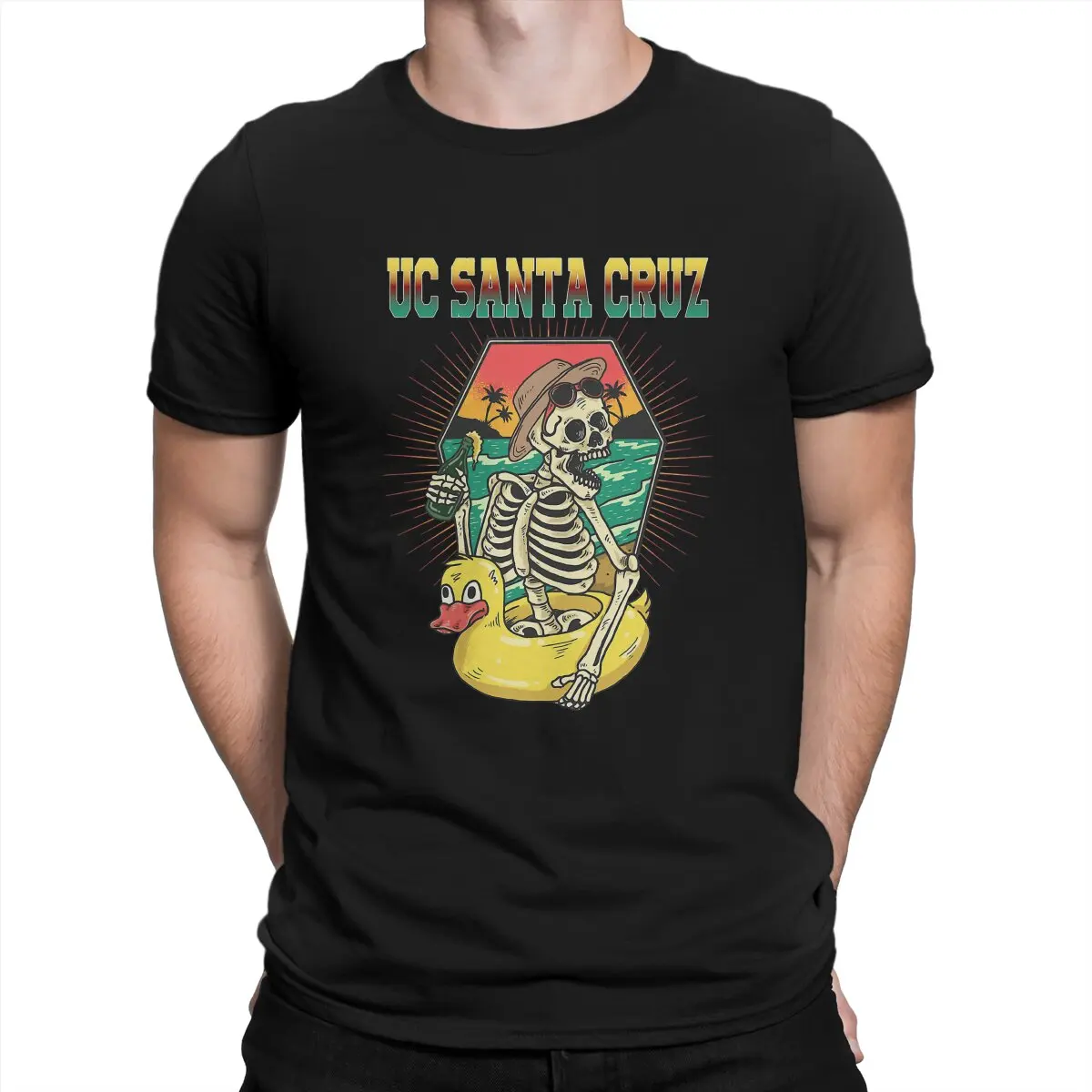 Men T-Shirts UC Vintage Pure Cotton Tees Short Sleeve Santa 