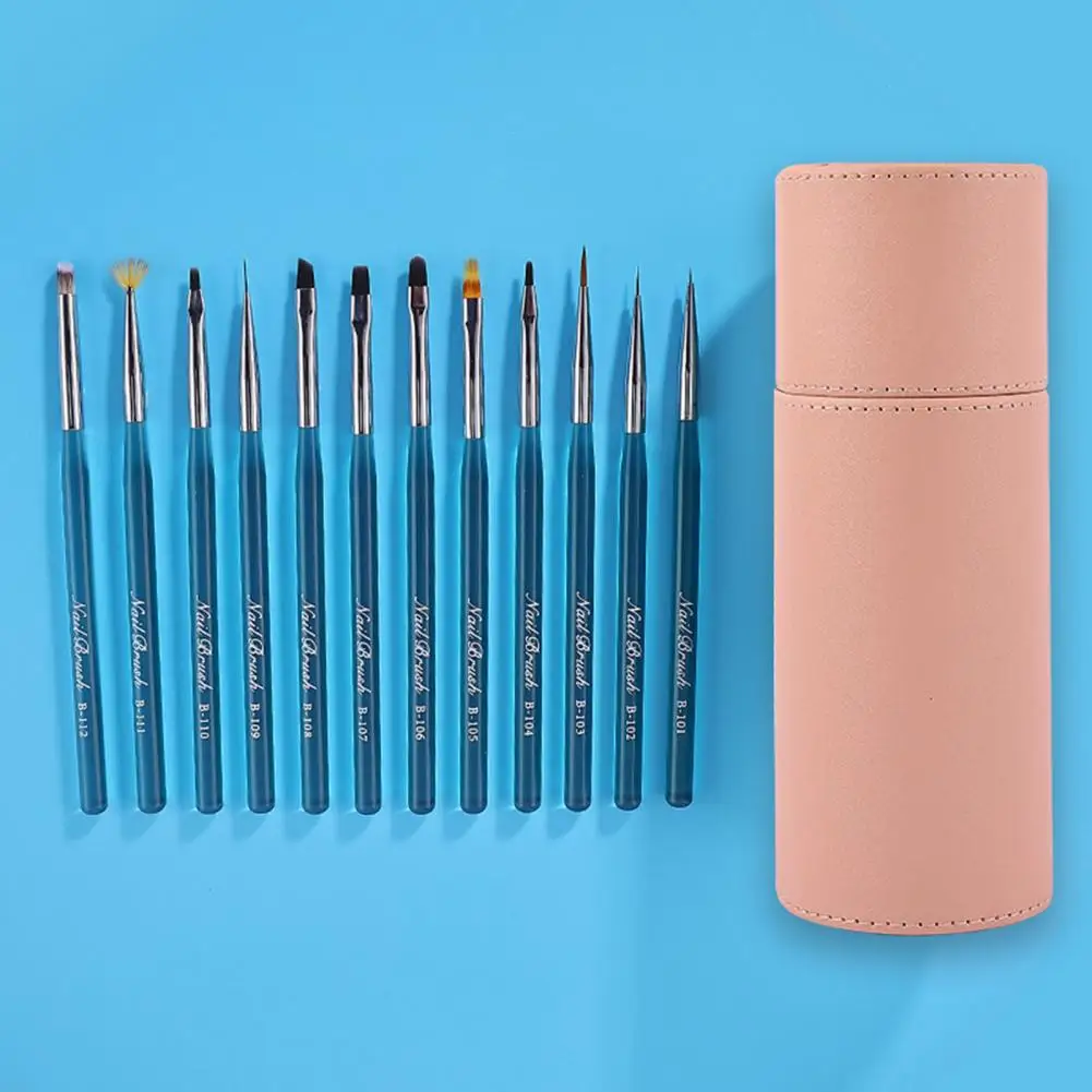

Comfortable to Grip Practical Nail Gel Polish Painting Drawing Brush Set for Nail Salon