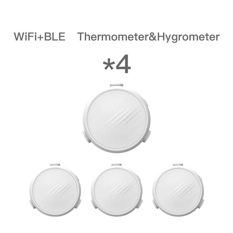 

Tuya Wifi/bluetooth Hygrometer Thermometer Monitoring Remote Detector Temprature Humidity Sensor Work With Alexa Assistant