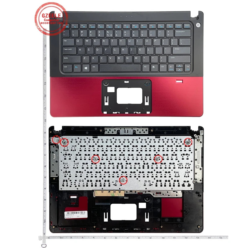 

New Palmrest topcase for DELL VOSTRO V5460 5460 5470 P/N:56M9 US Keyboard Upper cover Touchpad with/without fingerprint