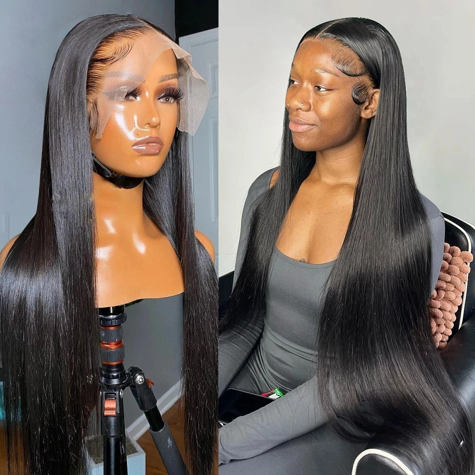 Enlarge Straight Lace Front Wig For Women Human Hair Wigs 4x4 Lace Closure Wig Straight 13x4 Lace Frontal Wig Pre Plucked With Baby Hair