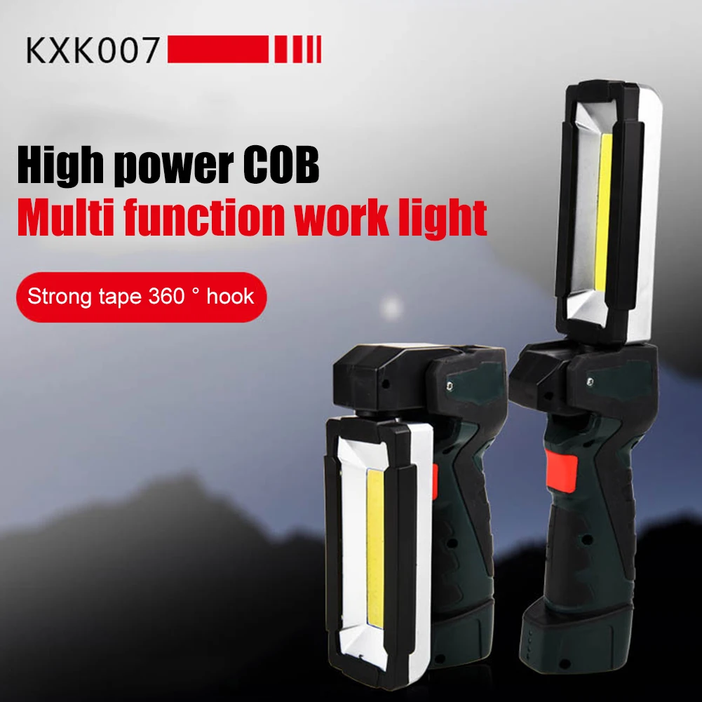 

Рабочий фонарь COB, складной фонарь с поворотом на 360 градусов, светодиодный фонарь с USB-зарядкой для уличных экстренных ситуаций, обслуживани...