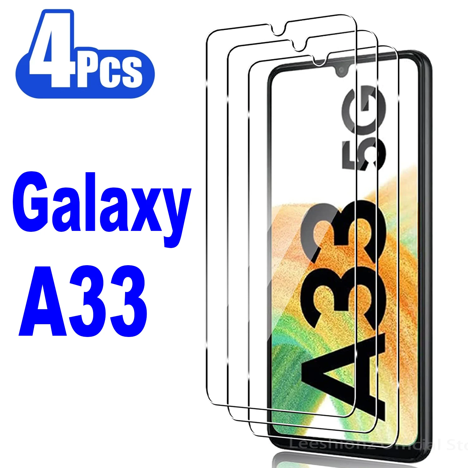 

2/4Pcs Screen Protector Glass For Samsung Galaxy A33 5G Tempered Glass Film