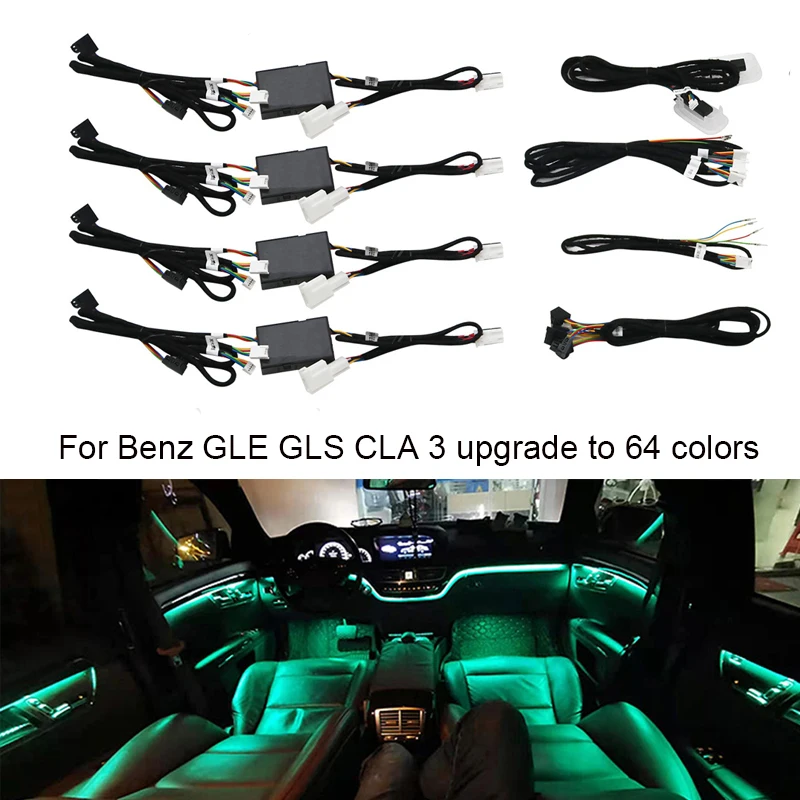 3 обновленных 64 цветов для Benz GLE GLS CLA W212 W218 W166 W292 X166 внешнее освещение автомобиля