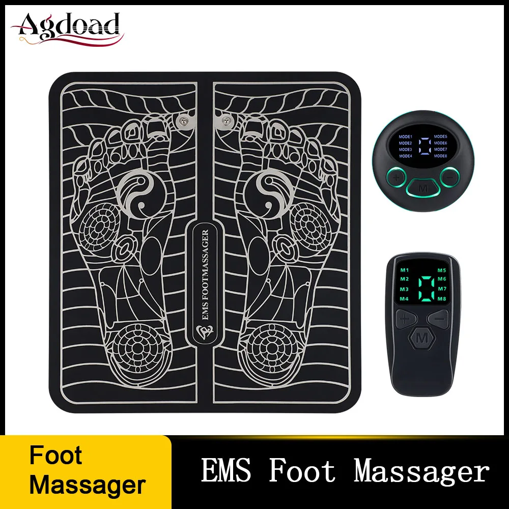 

EMS Foot Massager Electric Muscle Stimulator Feet Mat Improve Blood Circulation Pain Health Care Plantar Pulse Physiotherapy Pad