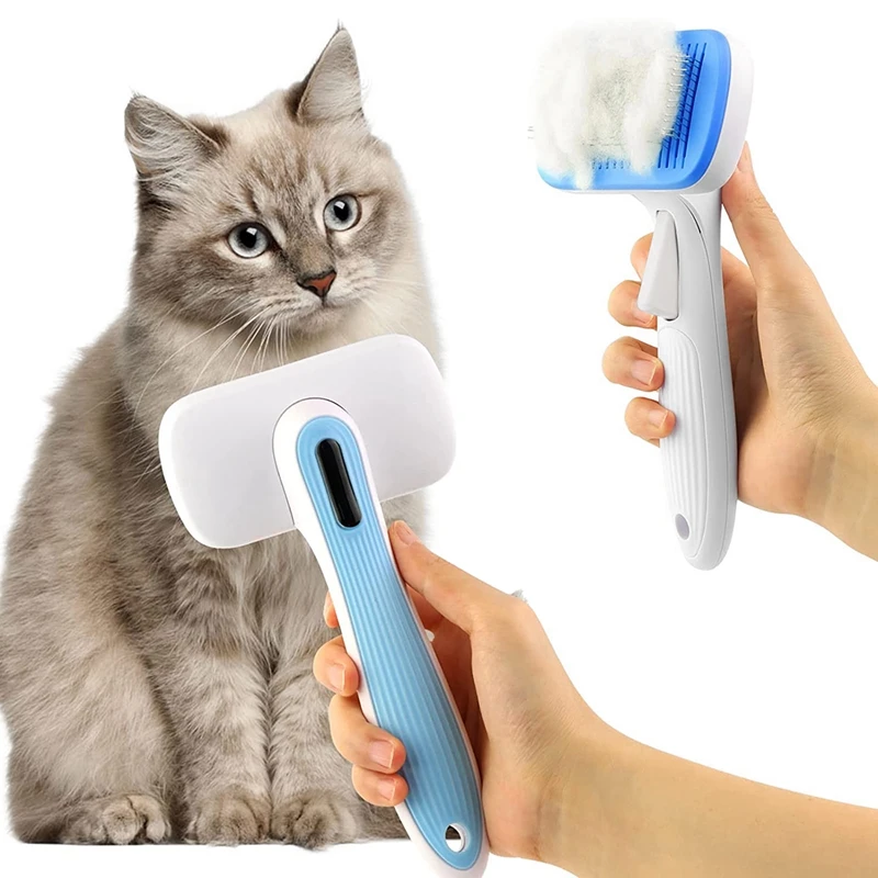 

1 PCS Hair Remover Dog Brush Cat Brush Pet Brush Clean Pet Hair From The Brush With One Button