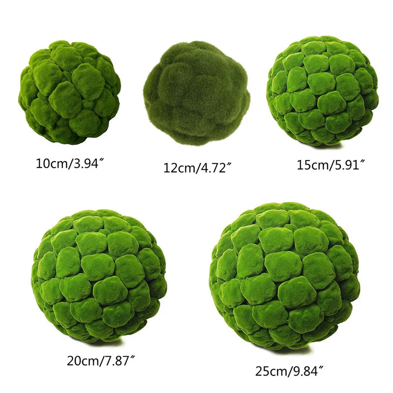 

Шары травяные Декоративные искусственные, искусственные шары для украшения дома, улицы, сада, бара, свадьбы, 10-25 см