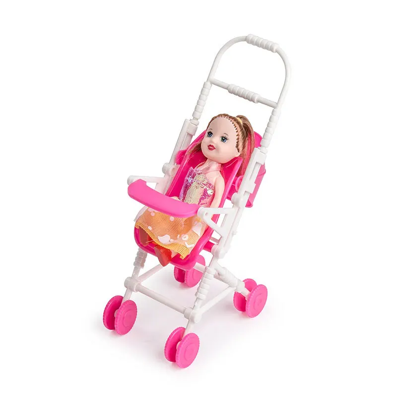 

doll accessories baby mini trolley baby BB car play house toys For Doll House Pretend Play Toy things for dolls