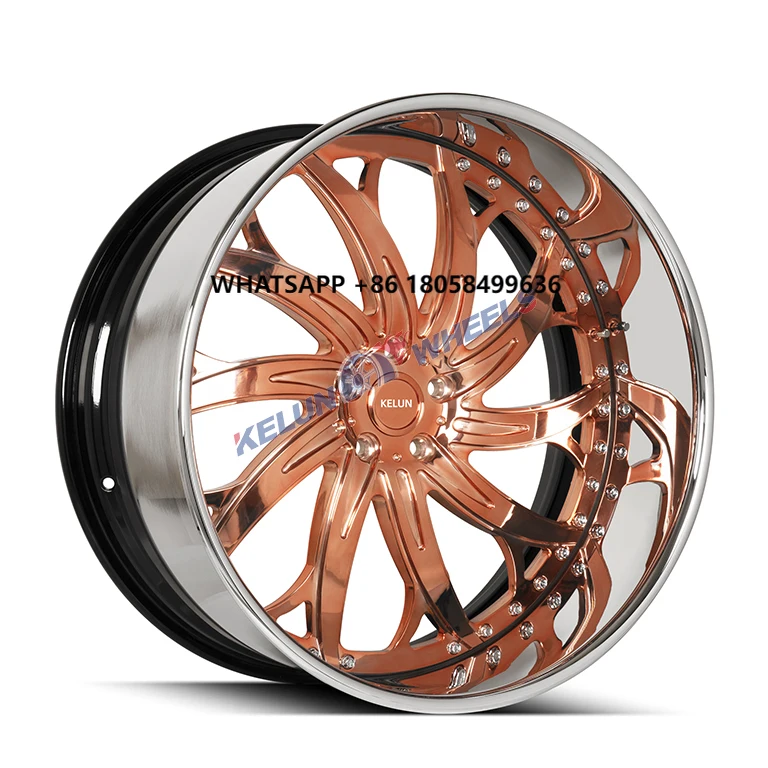 Фото Forgiato KELUN WHEELS 2-ЧАТОВЫЕ СТРУКТИРЫ Хромированная щетка для губ Увегнутые диски для лица Forgiato Wheels №1