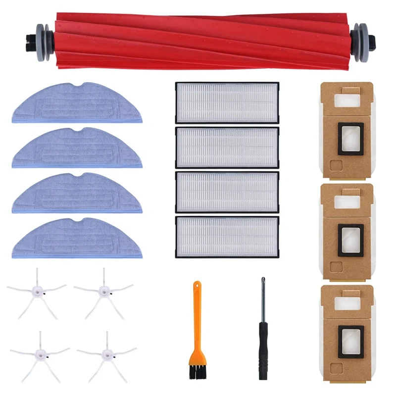 

1 Set Main Brush Side Brush HEPA Filter For Roborock S7 S7 Plus T7S G10 Robot Vacuum Cleaner Accessories