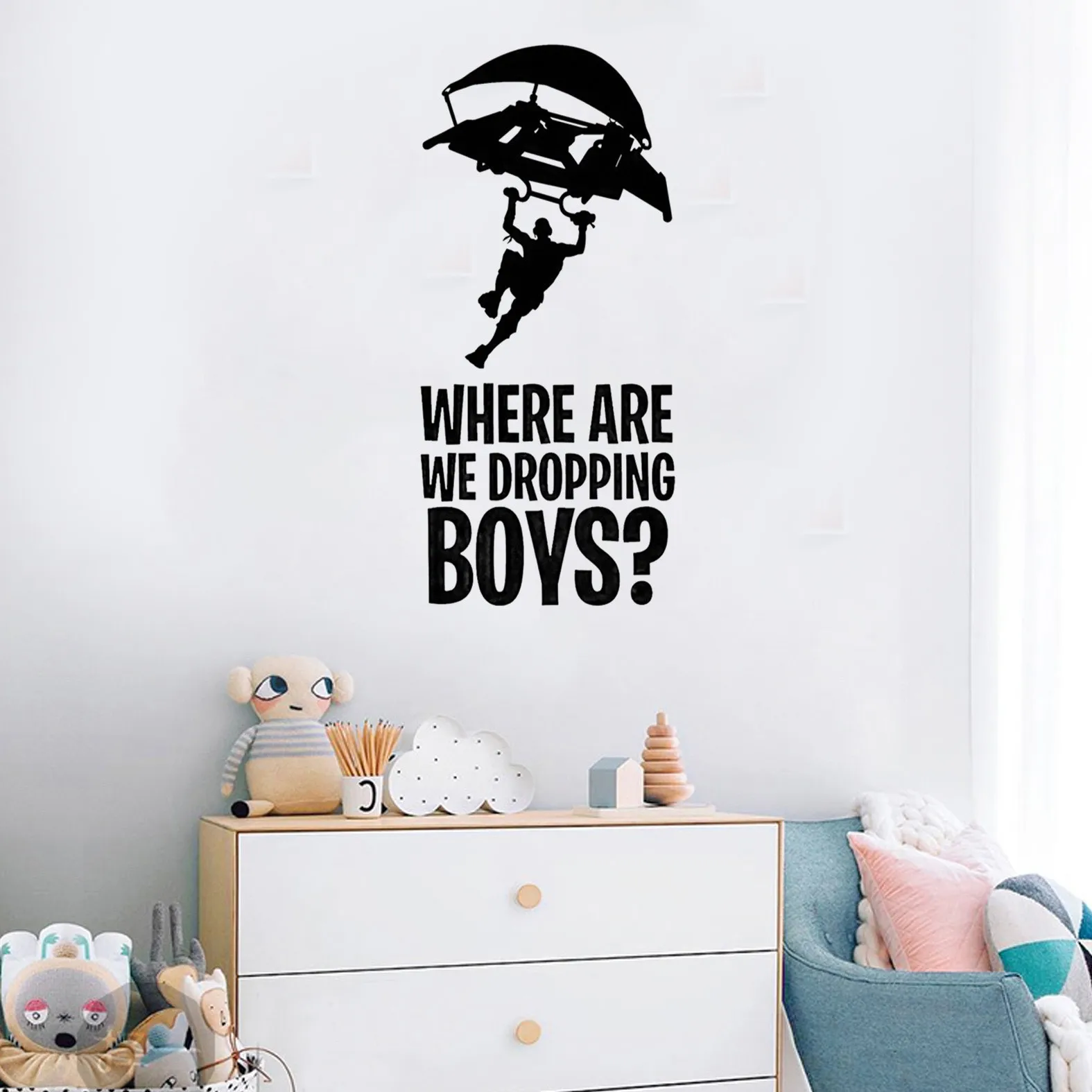 Fortnite мультяшные наклейки на стену игровые персонажи периферийная живопись ПВХ