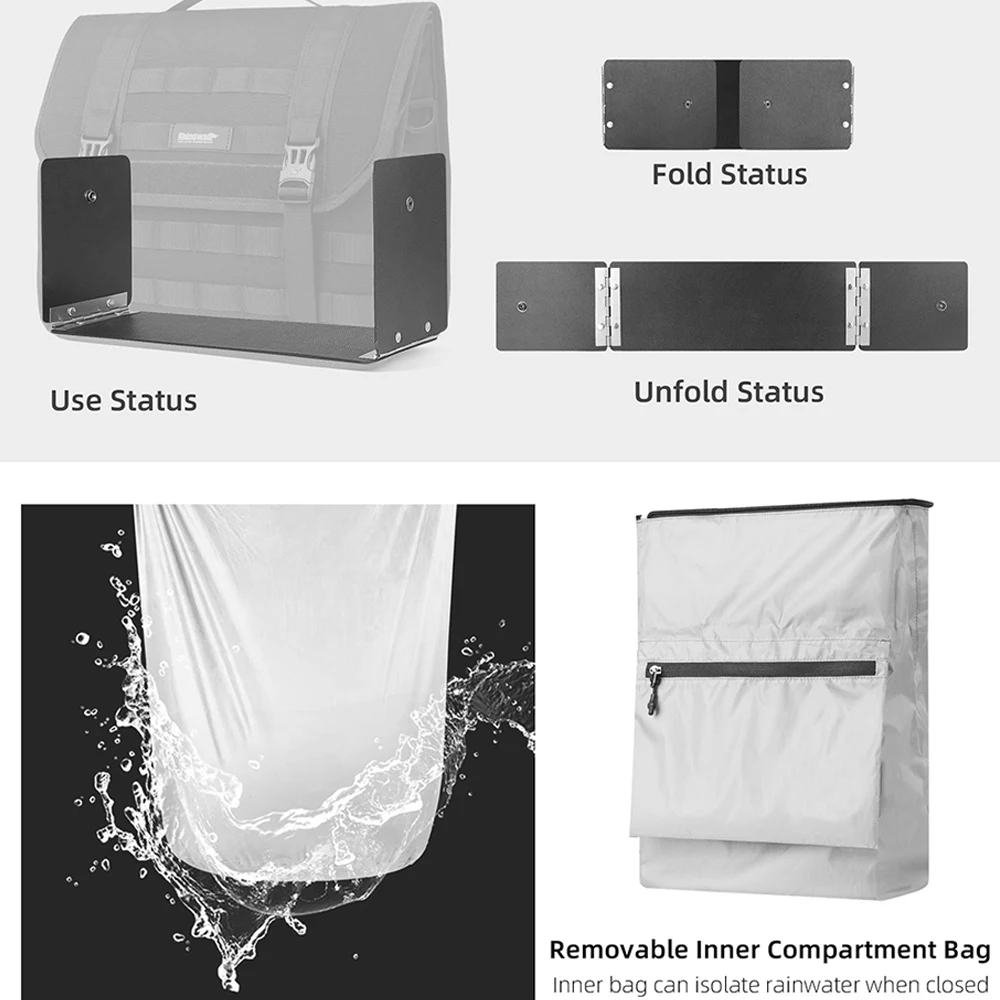 Сумка-седло для мотоцикла Rhinowalk быстросъемная сумка багажа вместительный