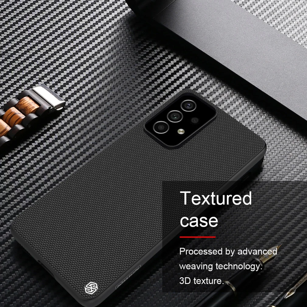 

RYWER для Samsung Galaxy A53 5G Case Nillkin текстурированная Роскошная нейлоновая прочная задняя крышка из волокна для Samsung Galaxy A53 5G Cover