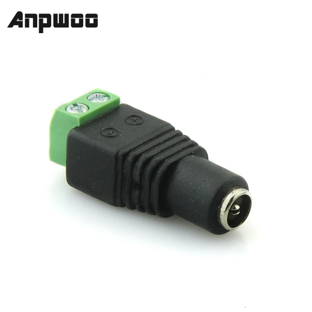

ANPWOO 100x DC Female 2.1x5.5 мм, разъем питания адаптер Кабельный разъем для камеры видеонаблюдения