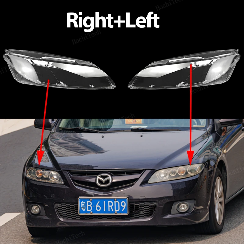 

Крышка фары для Mazda 6 Mazda6 Atenza GG1 2003-2008, прозрачный корпус, передние фары, корпус объектива, стеклянная крышка лампы