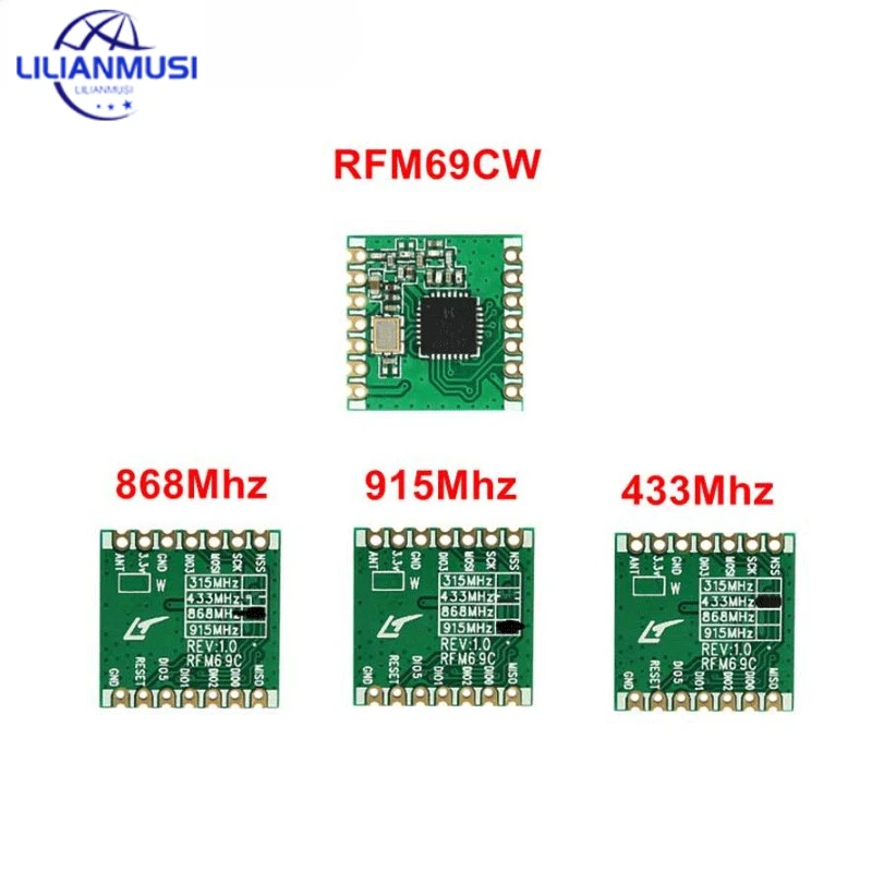 Модуль радиочастотного приемопередатчика diymore RFM69W RFM69CW RFM69HW 433 МГц 868 МГц, модуль беспроводного приемопередатчика HopeRF FSK, интерфейс SPI