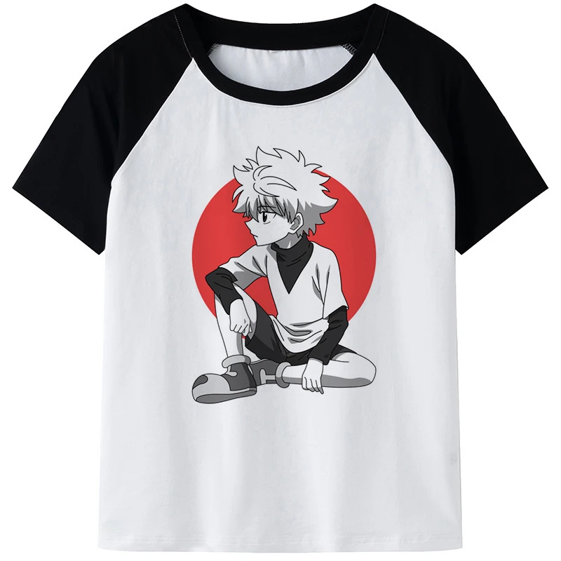 Футболки с 3D-принтом аниме HUNTER×HUNTER Killua Zoldyck для мужчин и женщин Повседневная