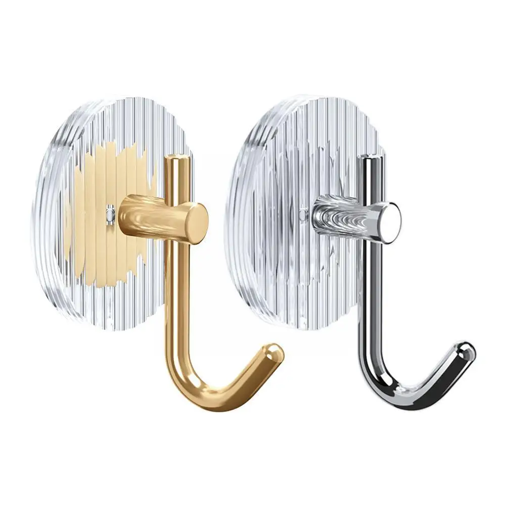 

Wall Hooks Acrylic Shower Hook For Hanging Gold Hook Bathroom Towel Coat Holder Rack Kitchen Organizer Accessories B2d4