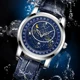 Luxury Men's Fully Mechanical Business Watch Luminous Rotatable Starry Dial Design Leather Strap All-Match Gift 2022 New Other Image
